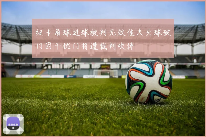 纽卡角球进球被判无效佳夫头球破门因干扰门将遭裁判吹掉
